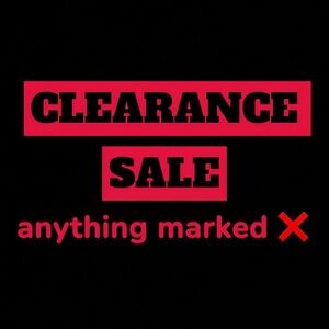 ❌CLEARANCE SALE❌